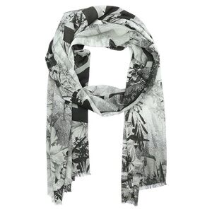 AllSaints Audrey Oblong Scarf in Silver NWT